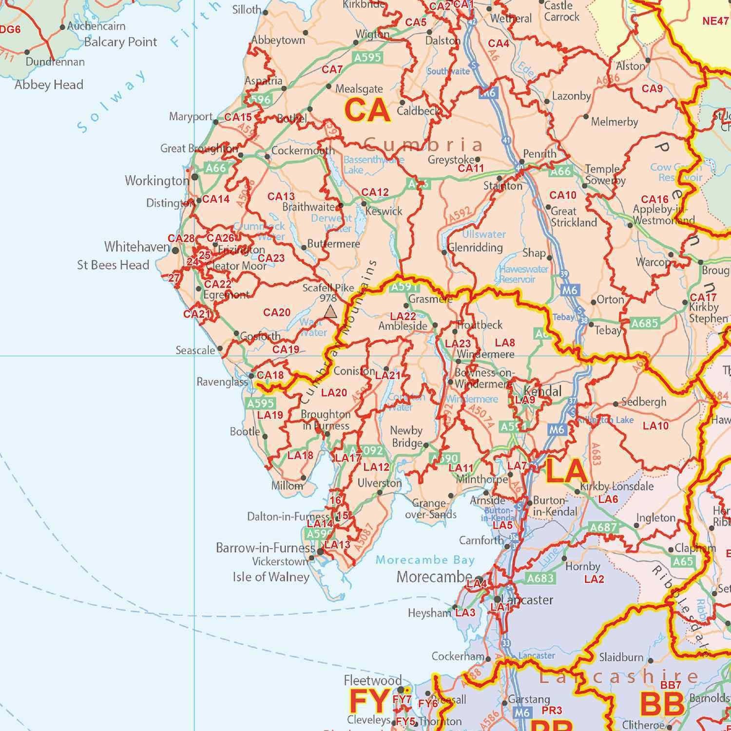 Northern Uk Postcode Map UK Postcode District Map – Map Logic