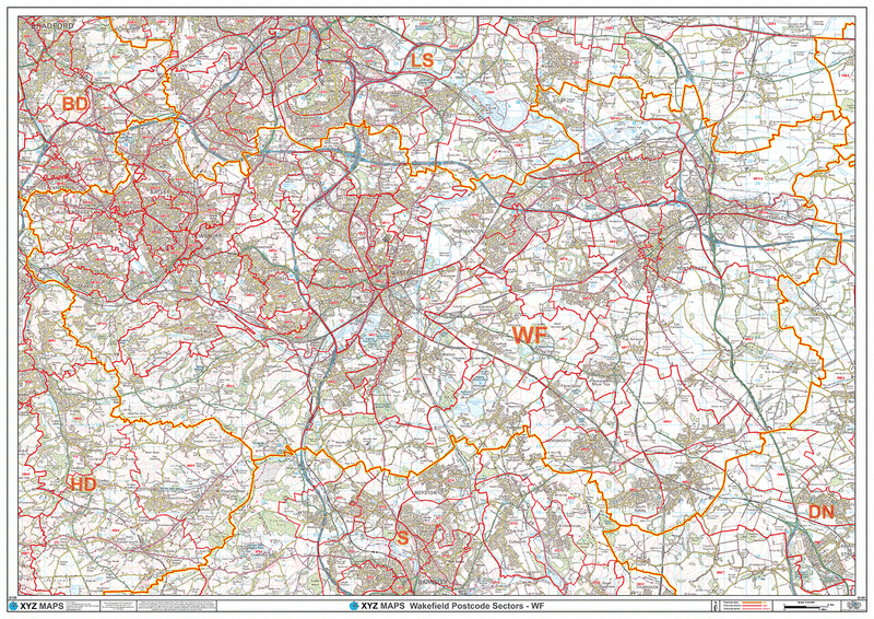 Wakefield Postcode Map