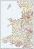 Wales Postcode District Map Sheet