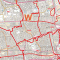London W Postcode Map Detail