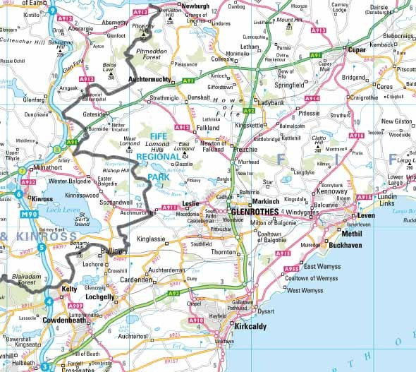 West Central Scotland County Map (2021) – Map Logic