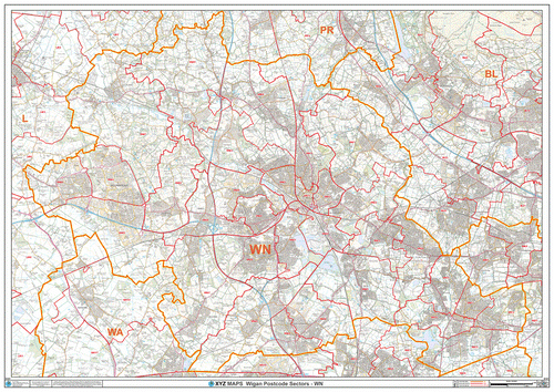 Wigan Postcode Map
