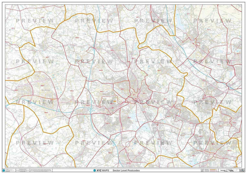 WN Postcode Map PDF or GIF Download