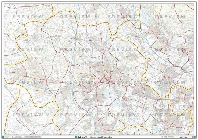 WN Postcode Map PDF or GIF Download