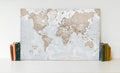 World Is Art Wall Canvas - Neutral