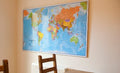Huge World Wall Map (Political) in the Office