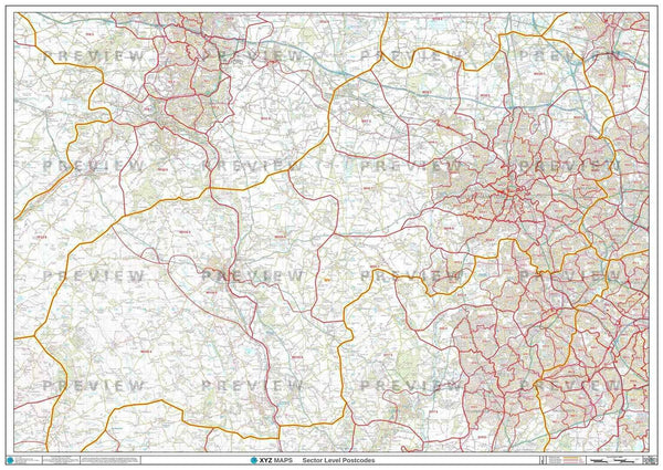 Stoke Postcode Map (ST) – Map Logic