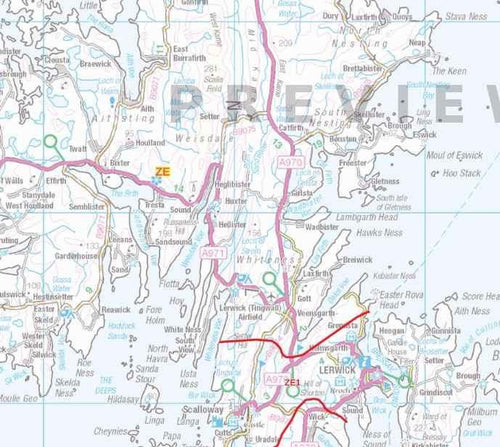 ZE Postcode Map PDF or GIF Download